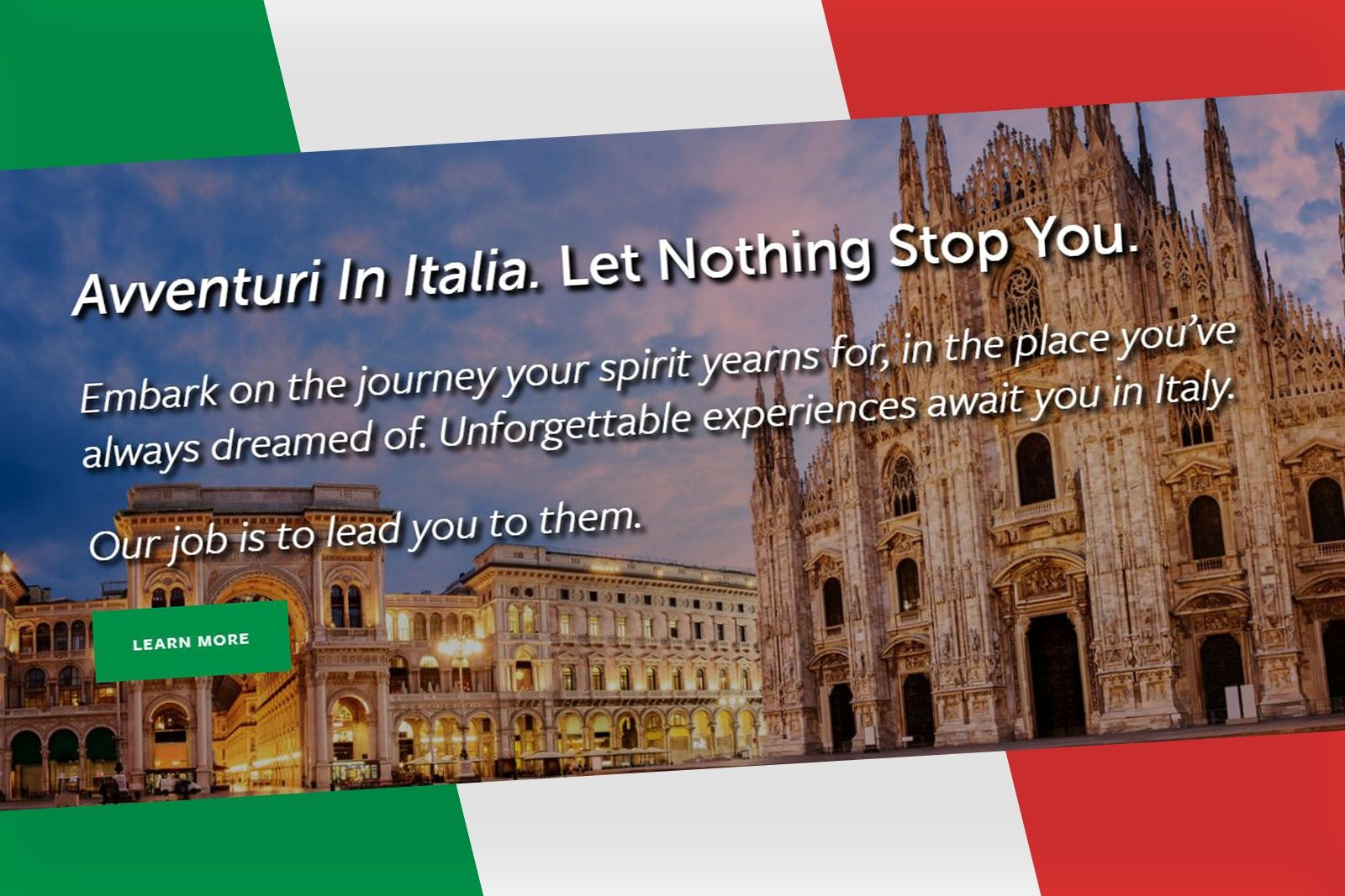 The Italian Tour Web Copy